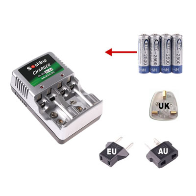 AA AAA Ni-MH PMP MP3 MP4 Rechargeable Battery Charger