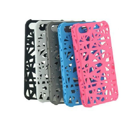 Snap-

On 

Hollow Bird Nest Ventilation Cooling Case Cover for 

Iphone4 4S