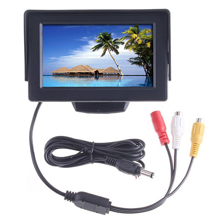 4.3inch TFT LCD Car Reverse RearView Color Monitor DVD VCR
