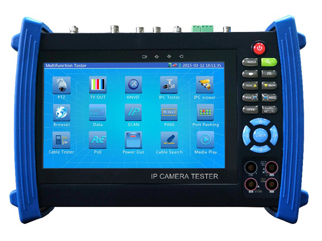 IPC-8600S 7" Touch screen HD resolution ONVIF IP CAMERA SDI Monitor PTZ TESTER