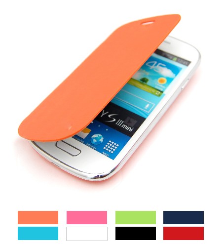 1× 8 Colors Battery Cover Door Flip Case For Galaxy S3 SIII Mini i8190