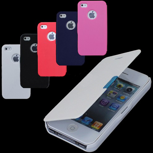 Hot Sale Magnetic Leather Flip Hard Full Case Cover Protect For iPhone 4G 4S