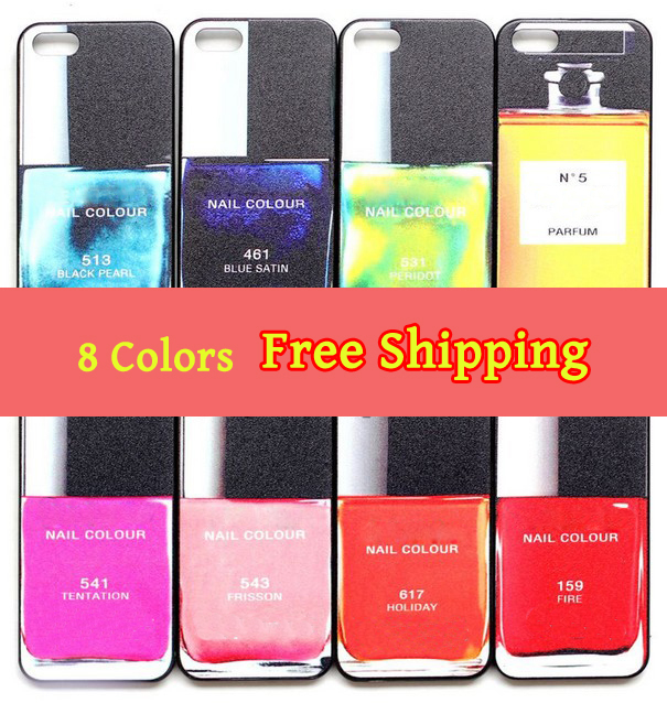 Fashion Nail Polish Pattern Back Shell Cover Case Skin for iPhone 4 4S 4G BA1085