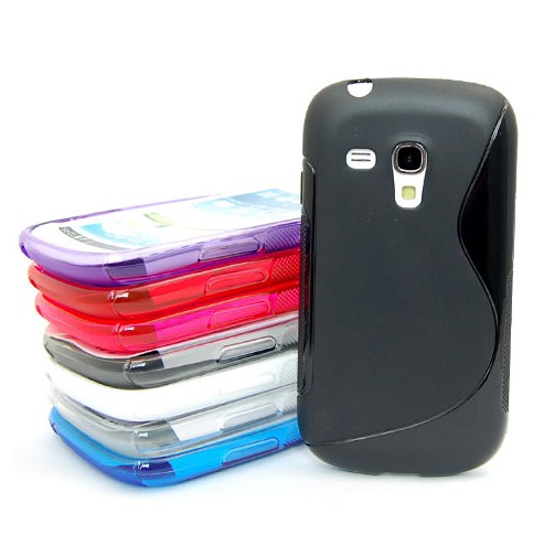 1×8 Colors S Shaped TPU Gel Case 

Cover For Galaxy S3 SIII Mini i8190
