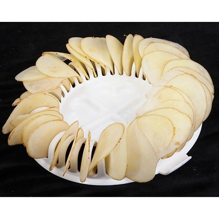 Portable DIY Healthy 

Microwave Oven Baked 

Chips Rack Device Potato Baking