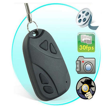 Mini Car Fob Key Ring Hidden Spy Camera Video Recorder